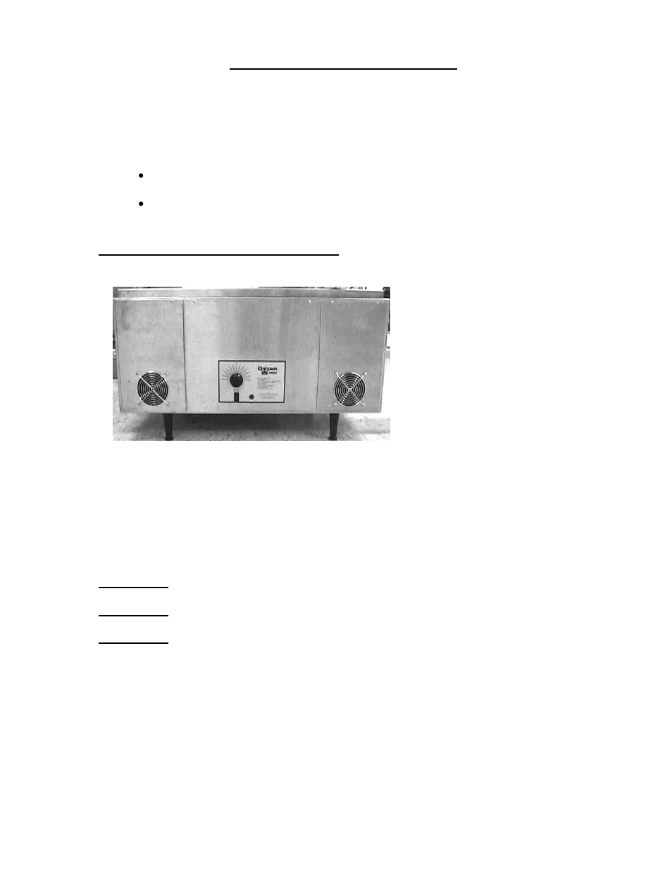 Uncrating and inspection, Assembly and installation | Holman qt14 User Manual | Page 3 / 28