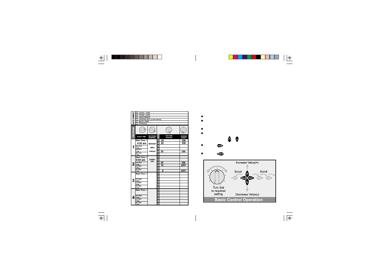 Programming instructions | Holman DIAL EZY N10372 User Manual | Page 4 / 15