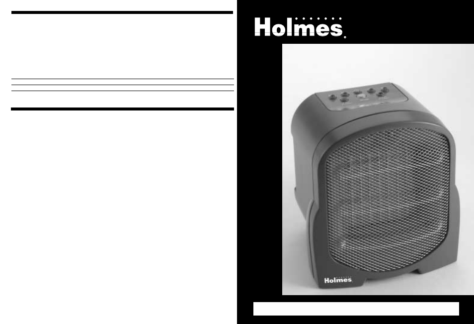 Ceramic heater, Owner ’s guide, Please read and save these important instructions | 1 touch | Holmes HCH4105TG User Manual | Page 4 / 4