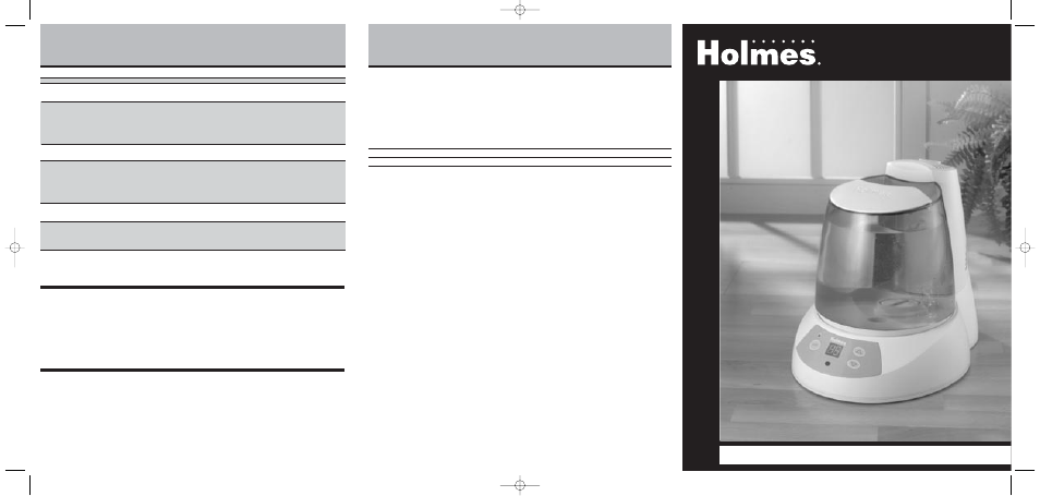 Holmes HM8305RC User Manual | 2 pages