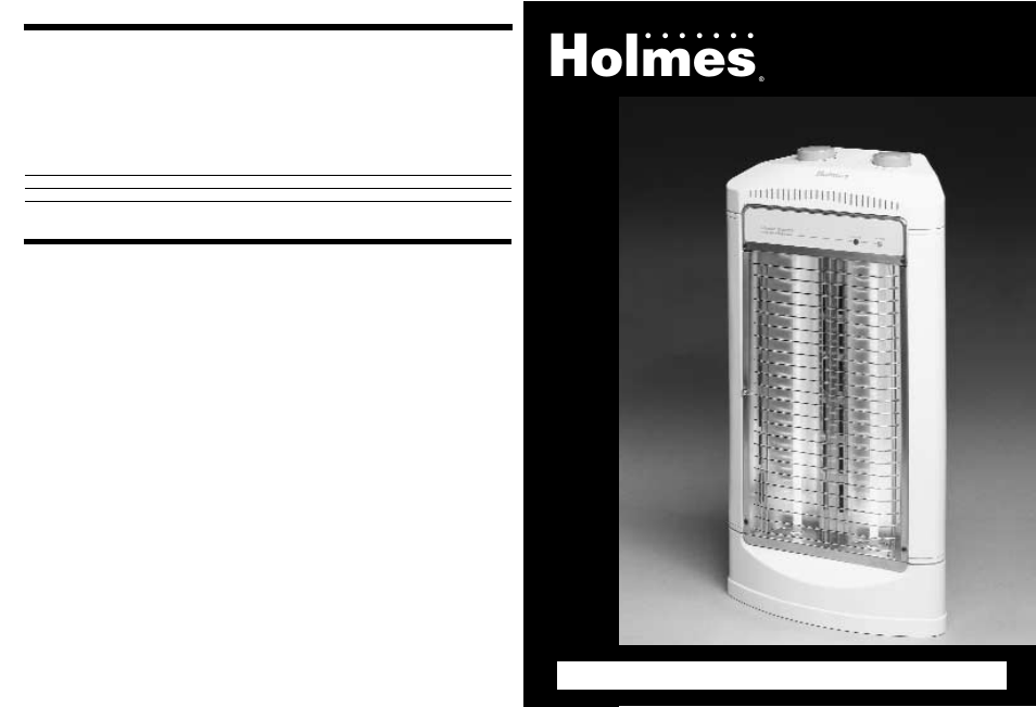 Tower quartz heater, Owner ’s guide, Please read and save these important instructions | Holmes HQH305 User Manual | Page 4 / 4