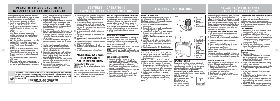 Holmes HM1280 User Manual | Page 2 / 2