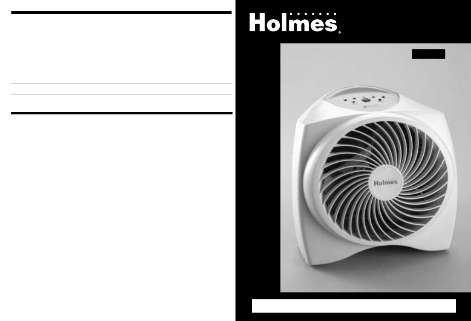 Holmes HFH29851 User Manual | 4 pages
