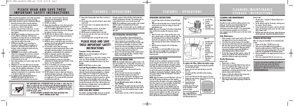 Holmes HM1281 User Manual | Page 2 / 2