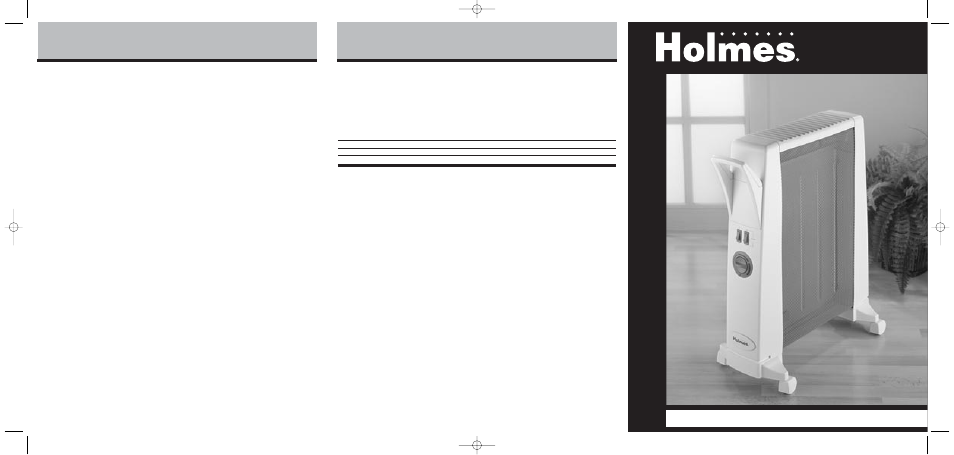 Holmes HH3800 User Manual | 2 pages