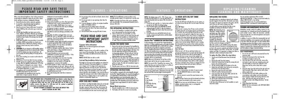 Holmes HM630-U User Manual | Page 2 / 2