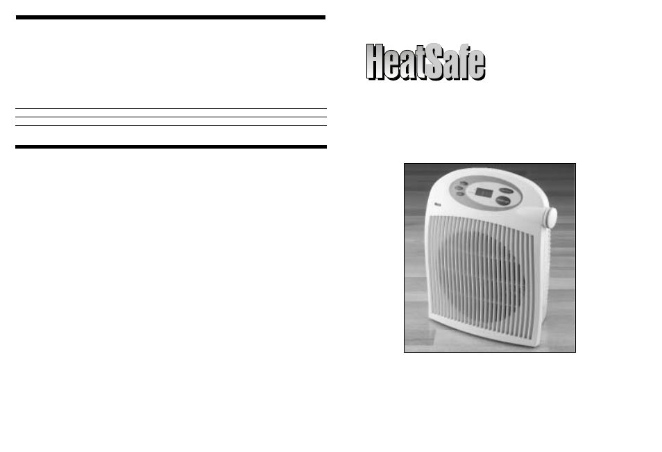 Pr ogrammable ogrammable h h, Owner’s guide, Please read and save these instructions | Holmes HS4350 User Manual | Page 4 / 4