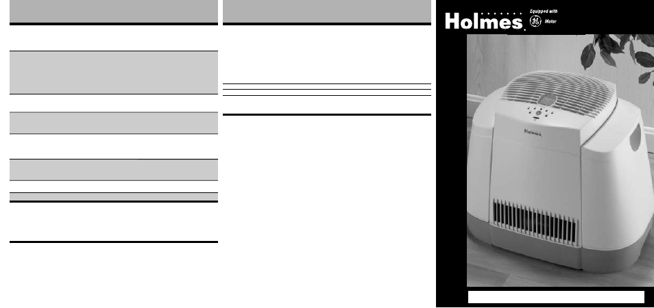 Holmes HM3640 User Manual | 6 pages