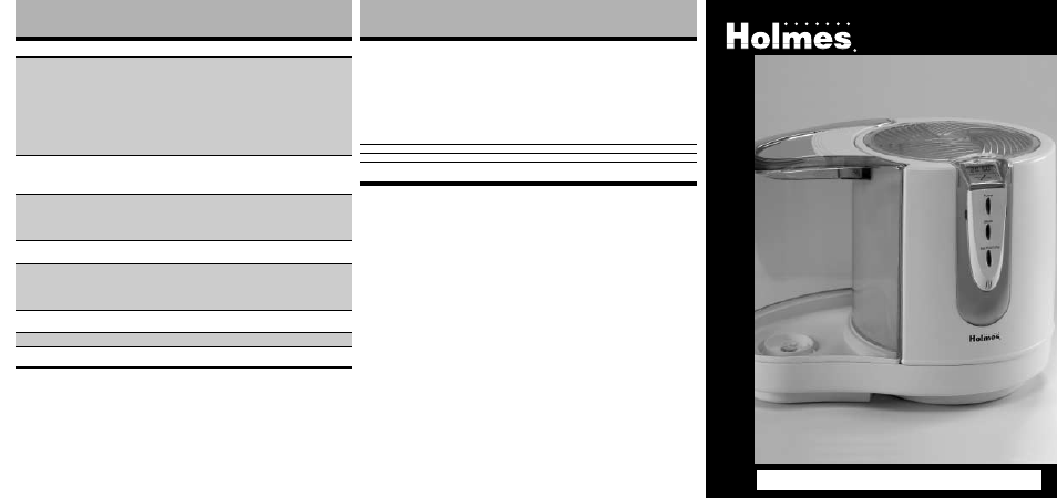 Holmes HM1855 User Manual | 6 pages