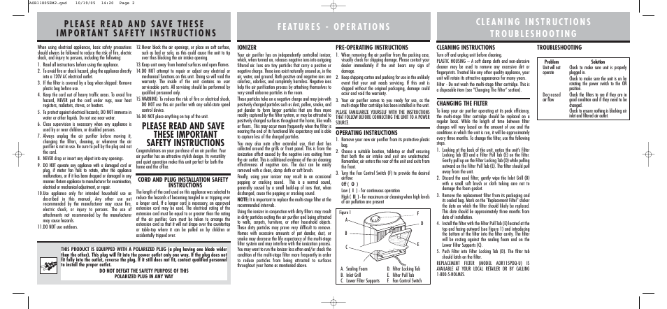 Holmes AOR118 User Manual | Page 2 / 2