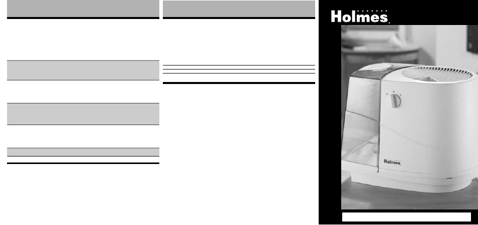 Holmes HM1230 User Manual | 6 pages