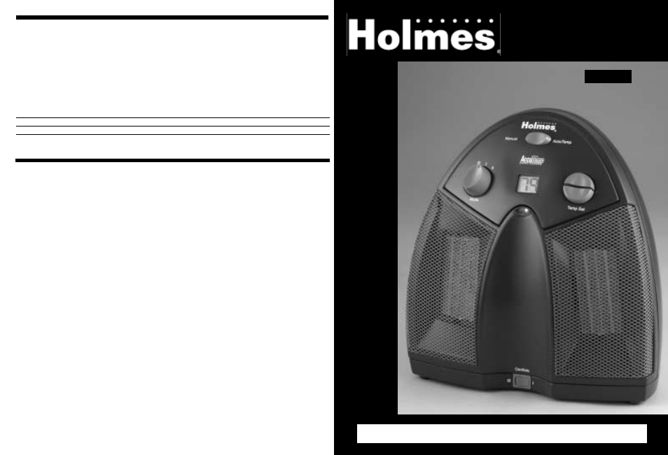 Holmes HCH4124 User Manual | 4 pages