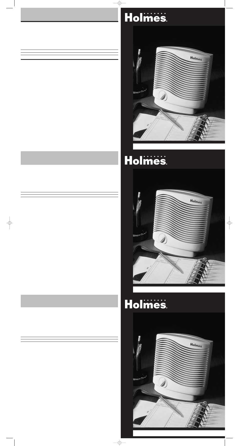 Holmes HAP115Z User Manual | 2 pages