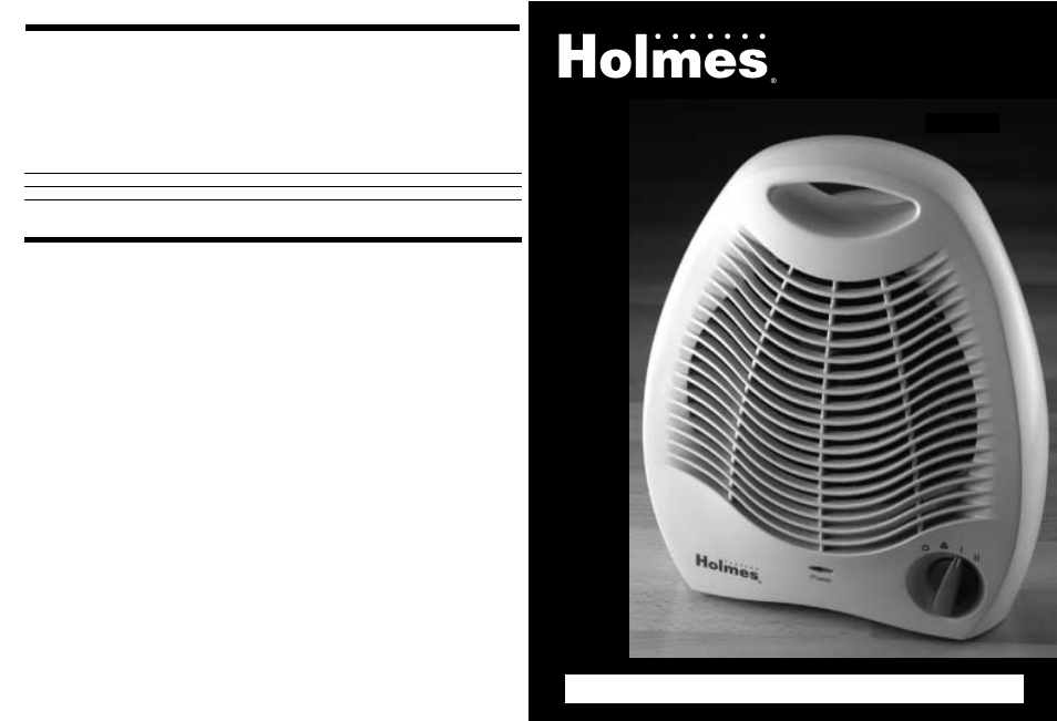 Desktop heater with thermostat, Owner ’s guide, Please read and save these important instructions | Holmes HFH091 User Manual | Page 4 / 4