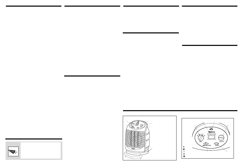 Holmes 90 Oscillating AccuTempTM Heater HFH595-CN User Manual | Page 2 / 4