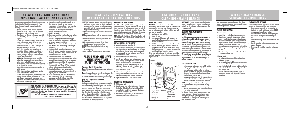 Holmes HM5082 User Manual | Page 2 / 2