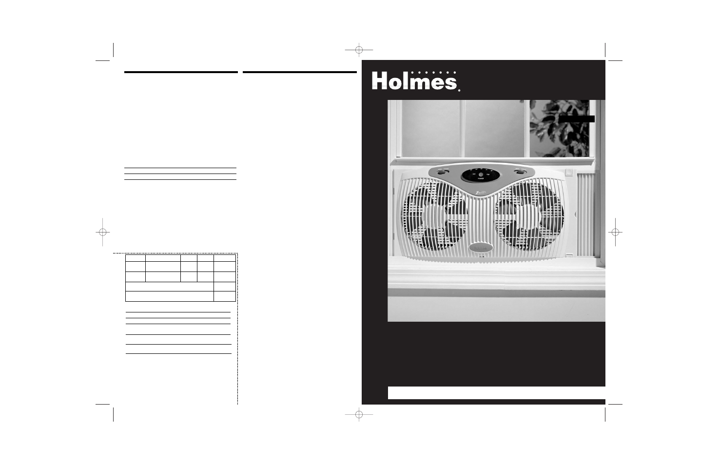 Holmes HAWF2199 User Manual | 4 pages