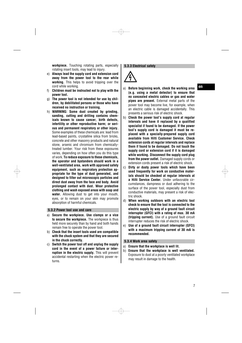 Hilti TE 7-C User Manual | Page 10 / 16