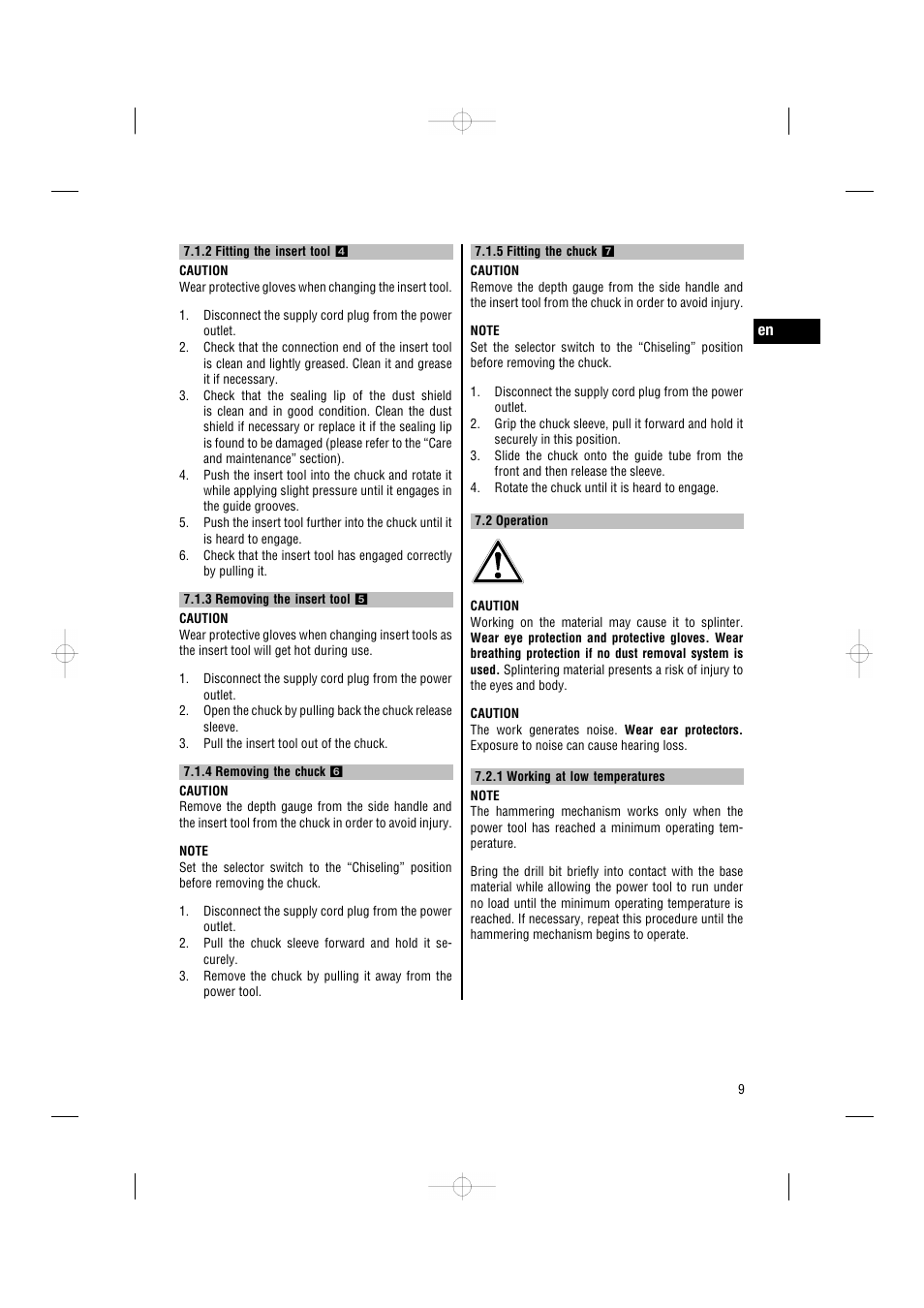 Hilti TE 7-C User Manual | Page 12 / 16