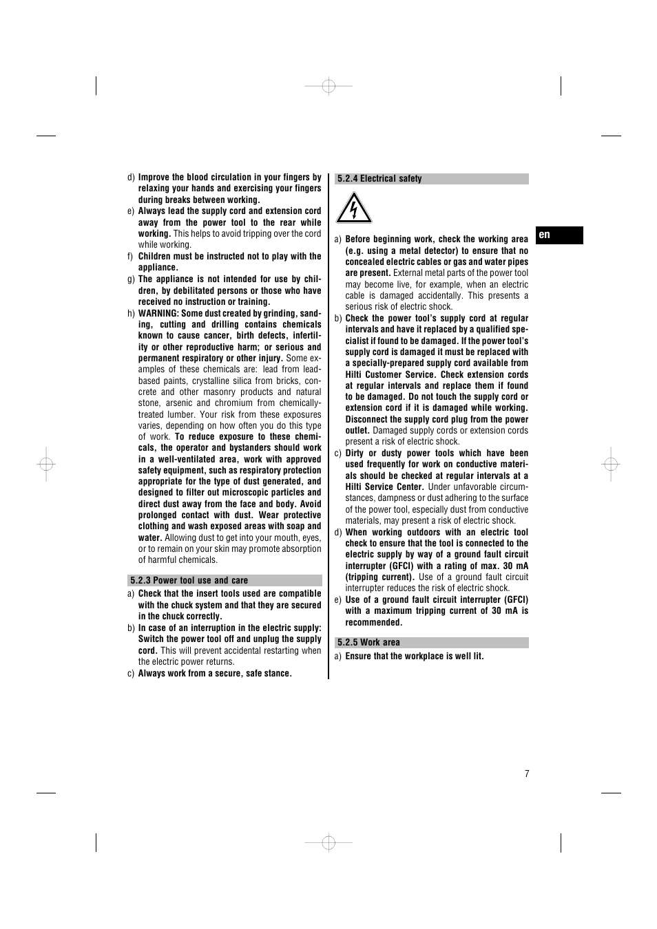 Hilti TE3000-AVR User Manual | Page 13 / 19