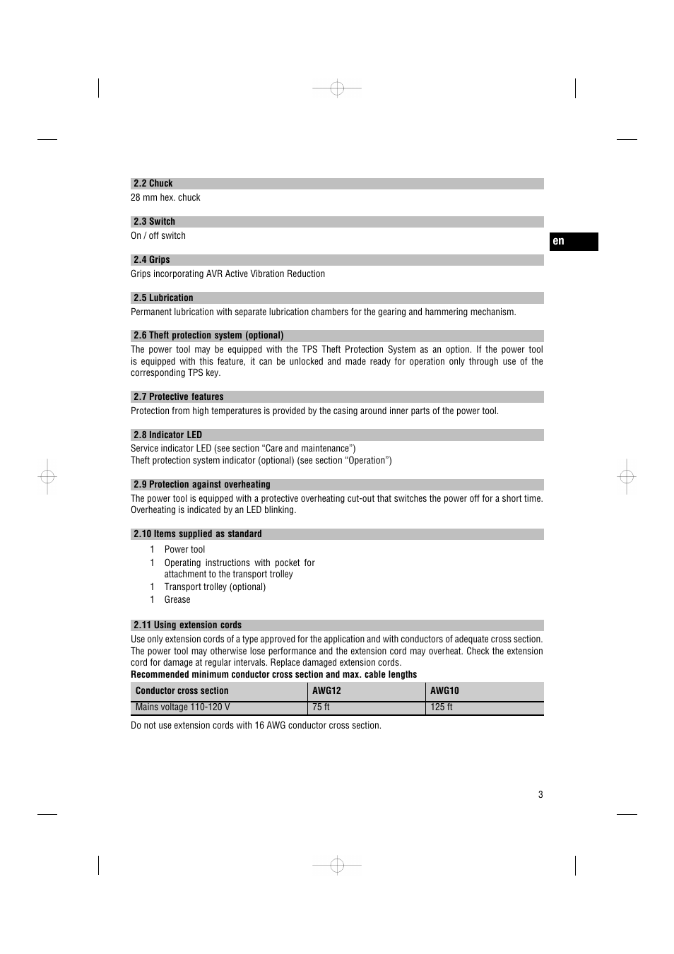Hilti TE3000-AVR User Manual | Page 9 / 19