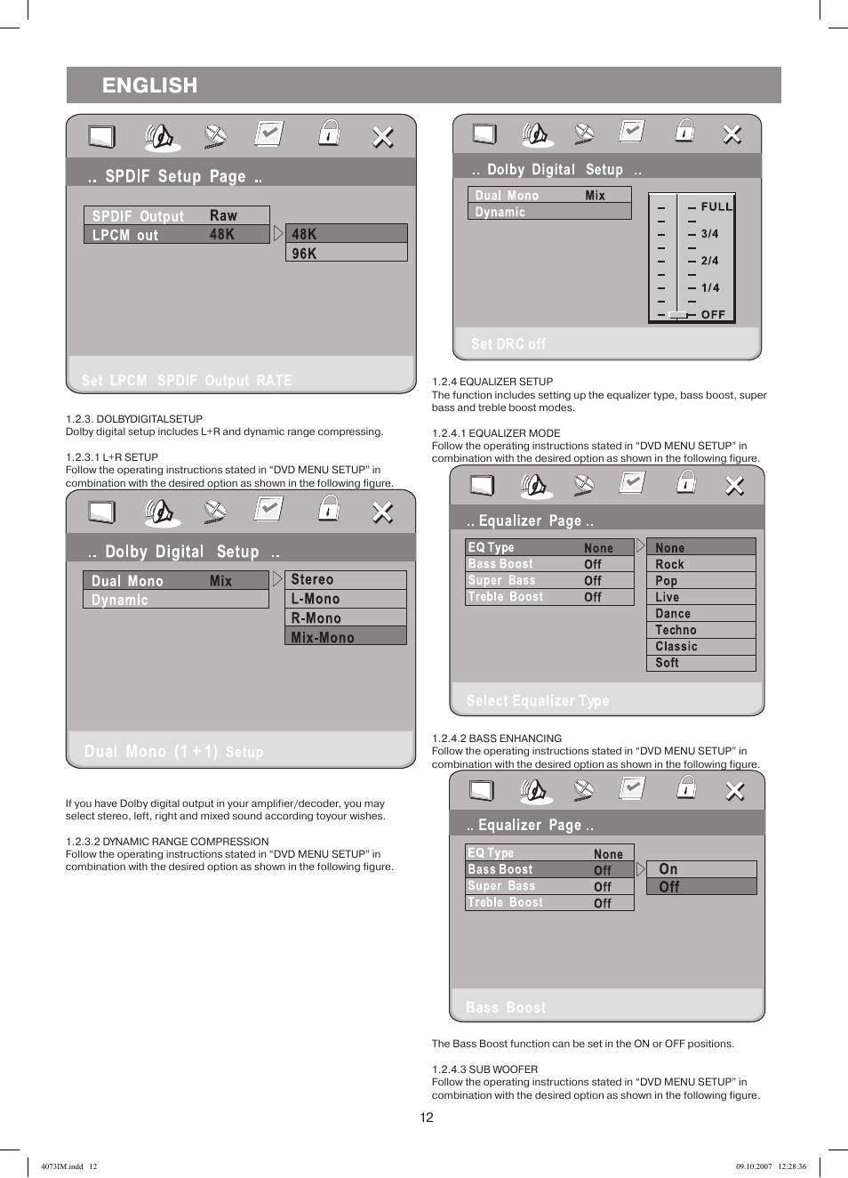 English | Vitek VT-4073 SR User Manual | Page 12 / 92