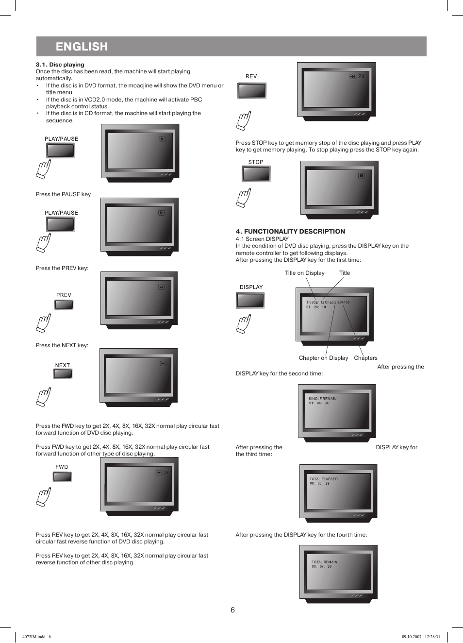 English | Vitek VT-4073 SR User Manual | Page 6 / 92