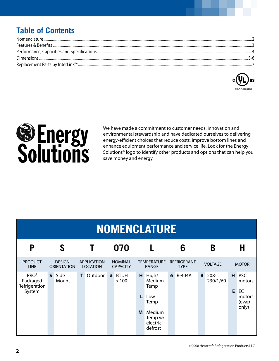 Heatcraft Refrigeration Products PST User Manual | Page 2 / 8