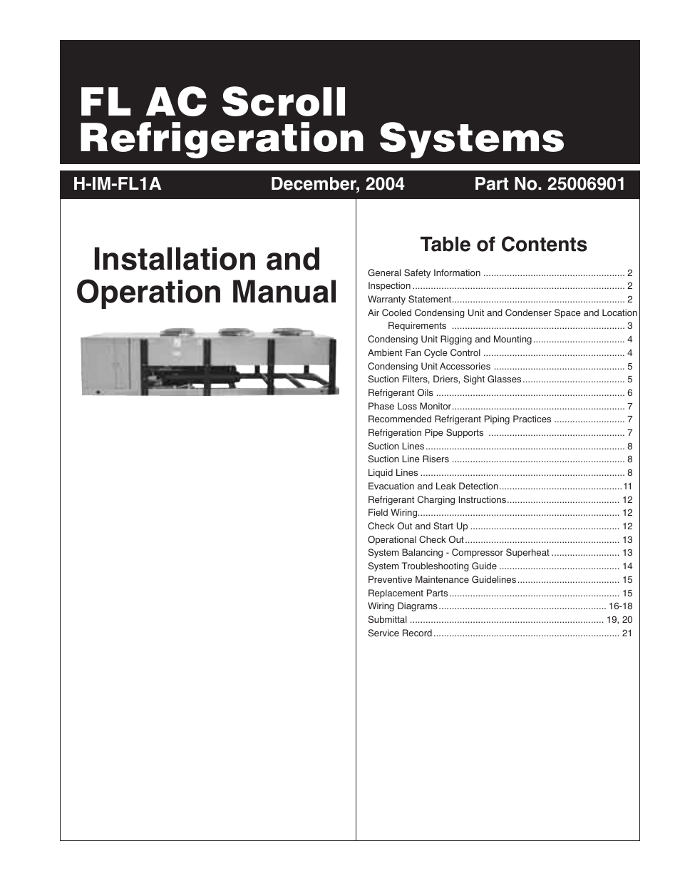 Heatcraft Refrigeration Products H-IM-FL1A User Manual | 24 pages