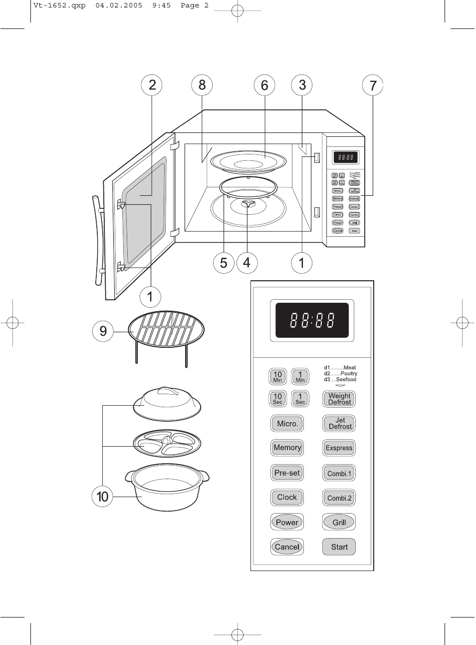 Vitek VT-1652 User Manual | Page 2 / 68