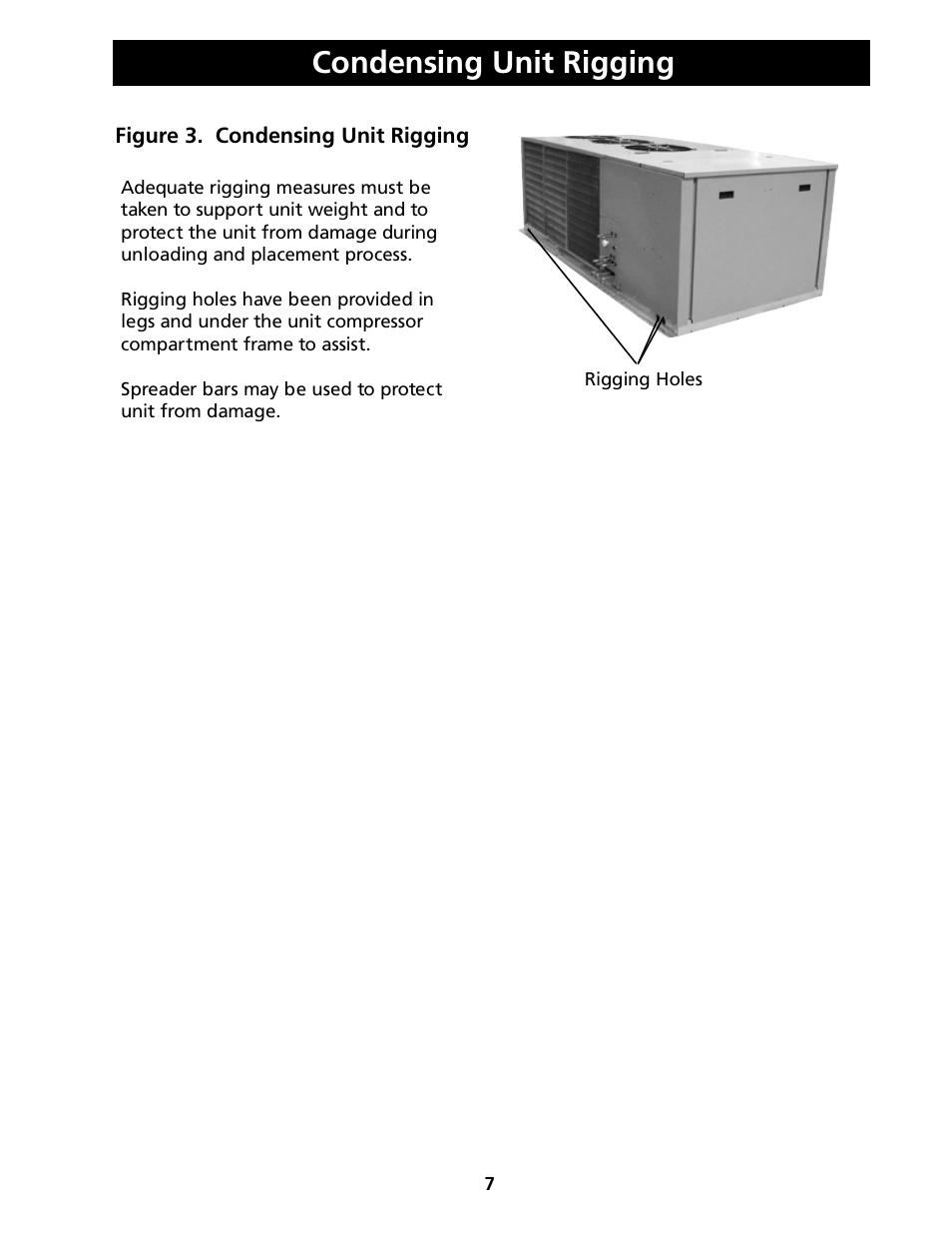 Condensing unit rigging | Heatcraft Refrigeration Products H-IM-FP User Manual | Page 7 / 24