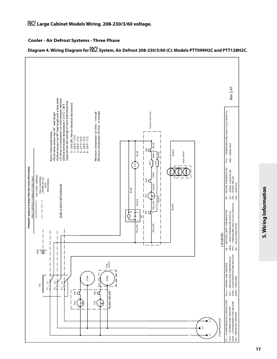 W iring inf orma tion, Re v 2. 47 | Heatcraft Refrigeration Products Refrigeration System H-IM-82B User Manual | Page 17 / 20