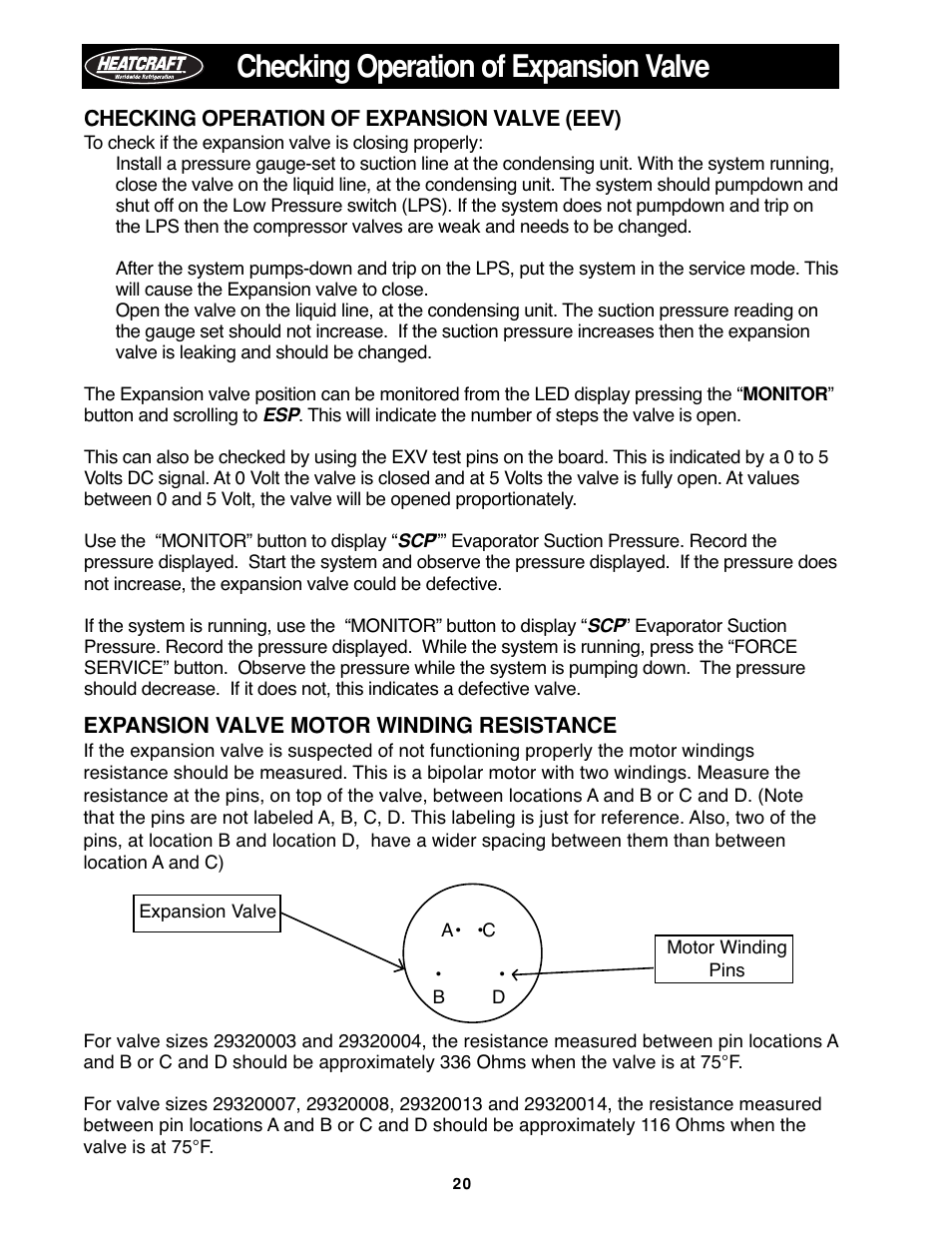 Checking operation of expansion valve -21, Checking operation of expansion valve | Heatcraft Refrigeration Products H-IM-79B User Manual | Page 20 / 36