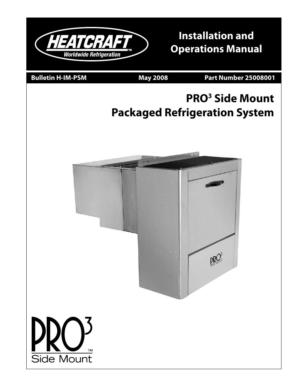 Heatcraft Refrigeration Products PRO3 User Manual | 24 pages