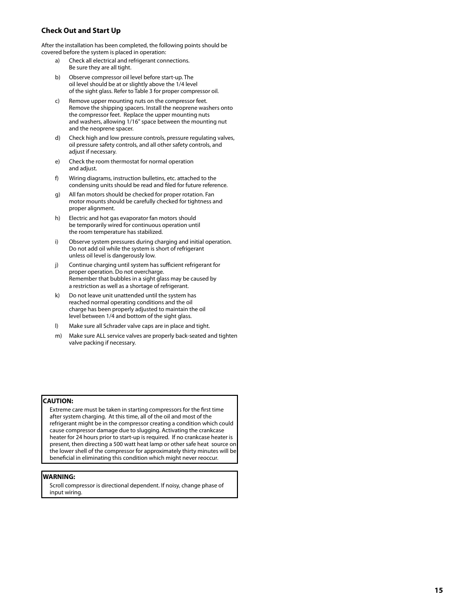 Heatcraft Refrigeration Products Condensing Units H-IM-CU User Manual | Page 15 / 24