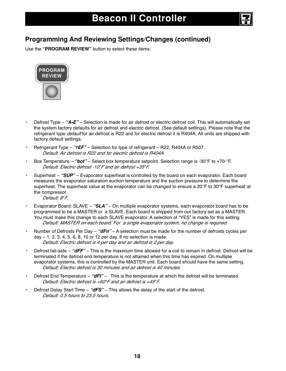 Beacon ii controller | Heatcraft Refrigeration Products II User Manual | Page 18 / 48