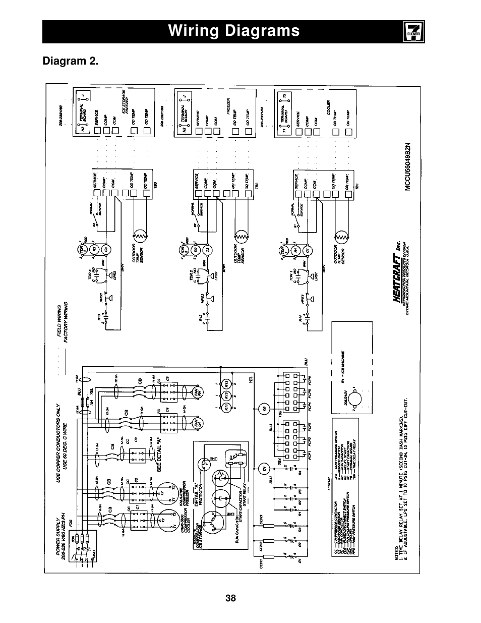 Wiring diagrams | Heatcraft Refrigeration Products II User Manual | Page 38 / 48