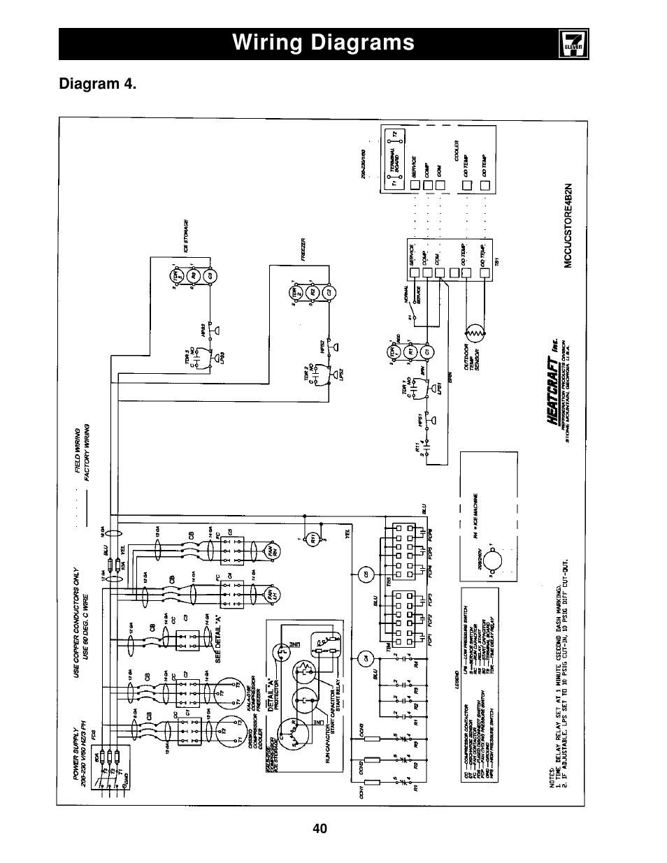 Wiring diagrams | Heatcraft Refrigeration Products II User Manual | Page 40 / 48