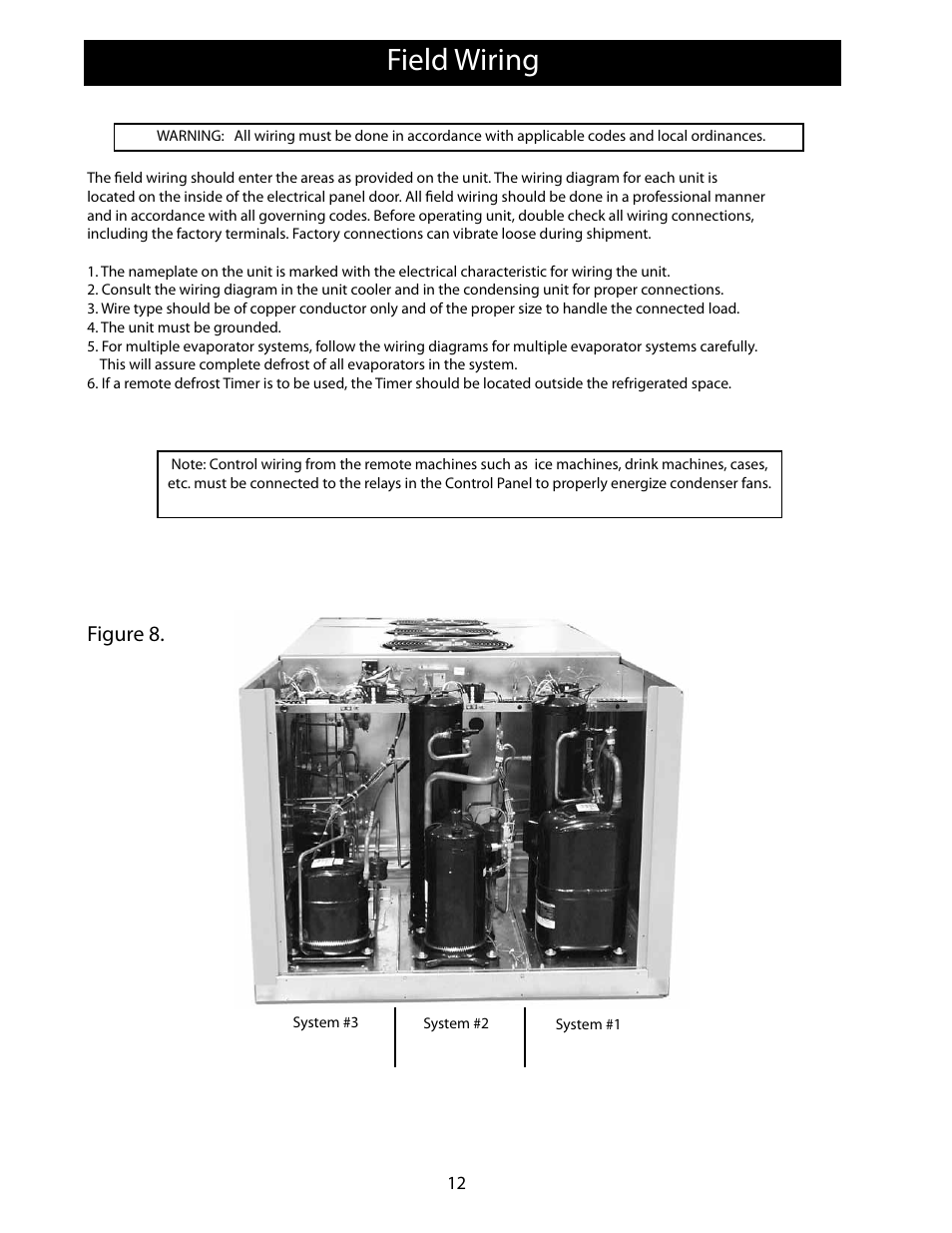 Field wiring, Figure 8 | Heatcraft Refrigeration Products FLEXPACK 25006801 User Manual | Page 12 / 24