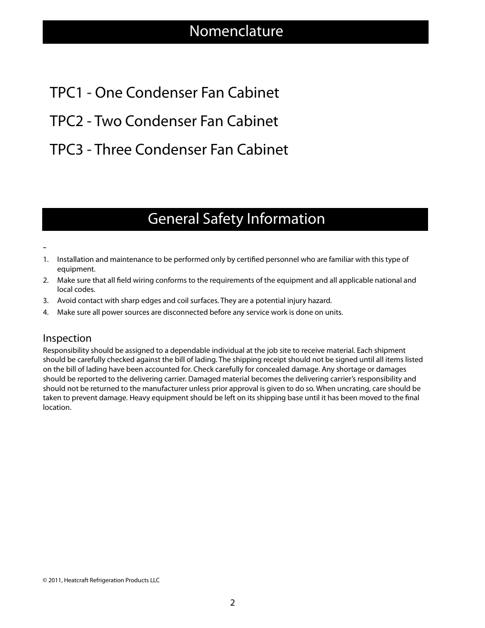 Heatcraft Refrigeration Products FLEXPACK 25006801 User Manual | Page 2 / 24