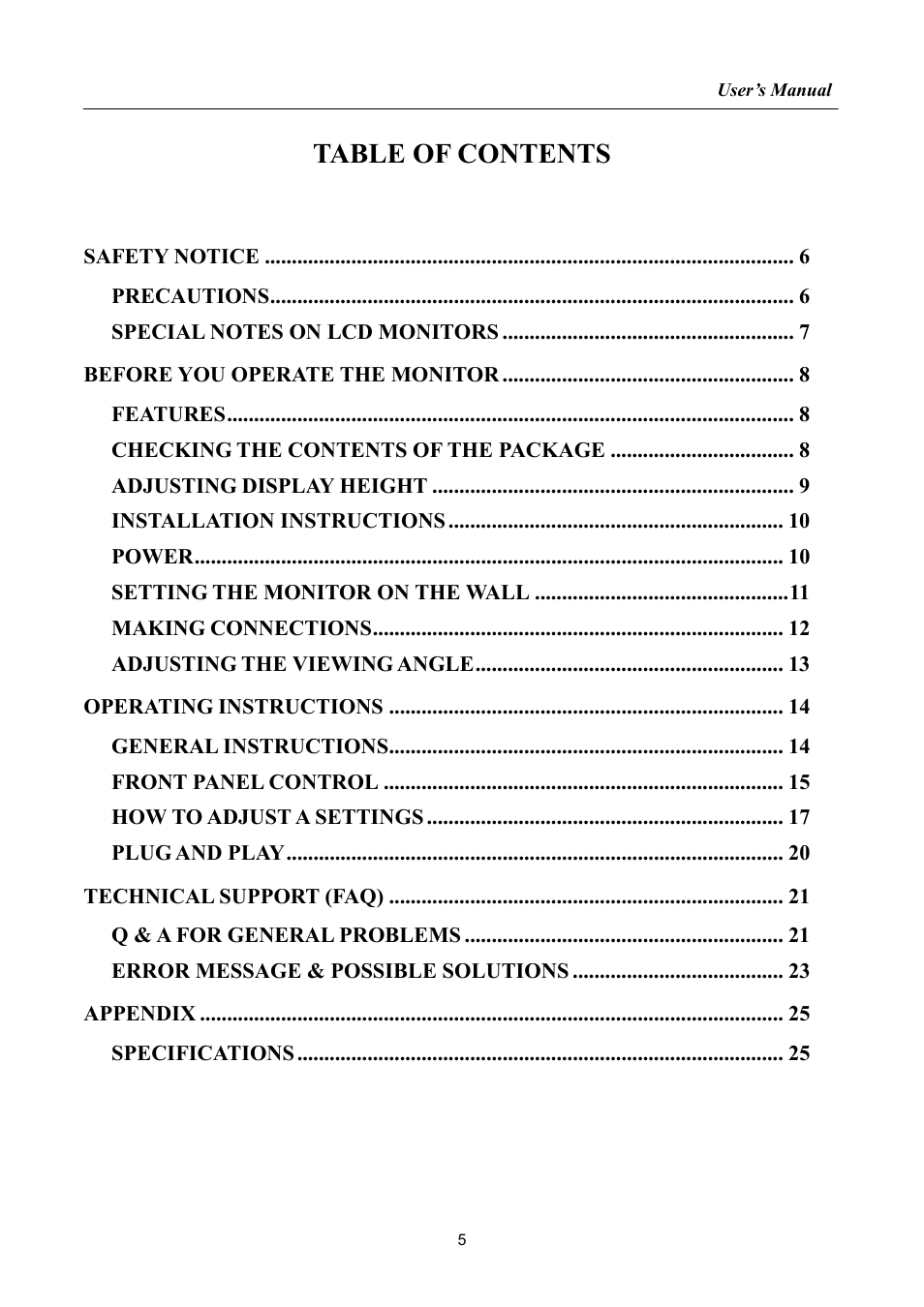 Hanns.G HP191 User Manual | Page 5 / 25