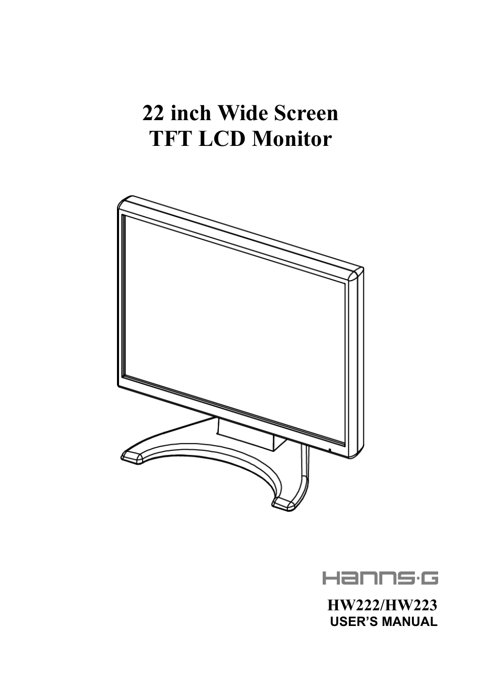 Hanns.G HW223 User Manual | 22 pages