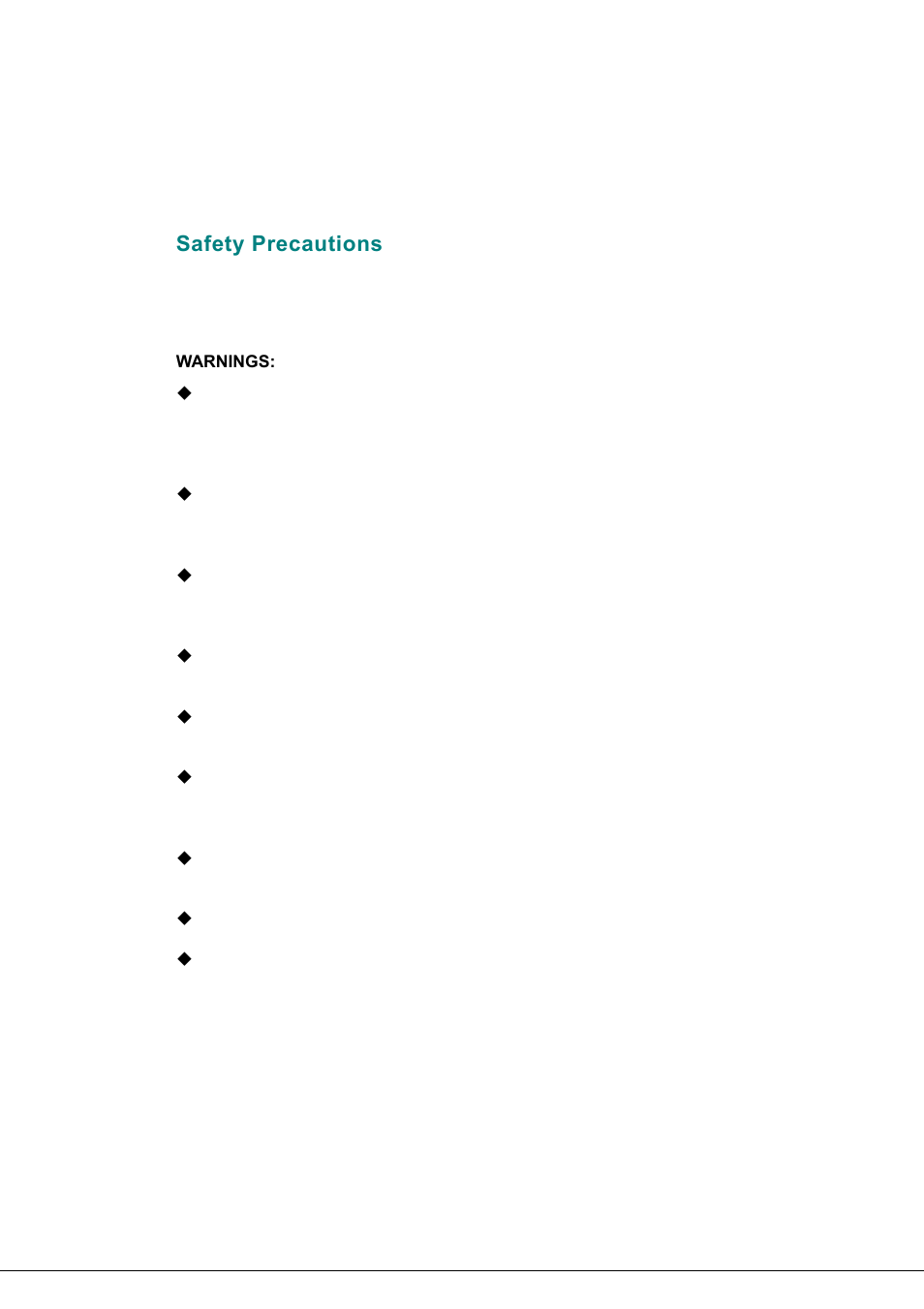 Safety precautions | Hanns.G JW199D User Manual | Page 9 / 18