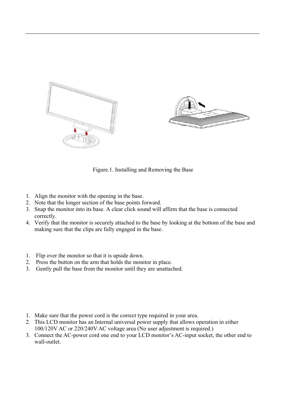 Installation instructions, Power | Hanns.G HSG 1041 User Manual | Page 9 / 23