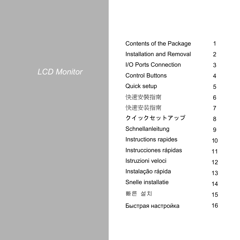 Lcd monitor | Hanns.G HH191 User Manual | Page 2 / 18
