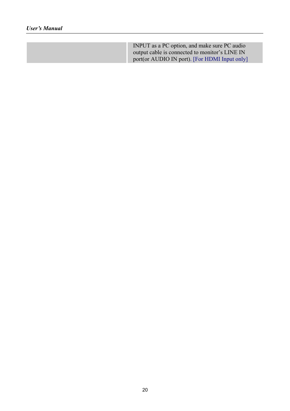 Hanns.G HH221 User Manual | Page 20 / 23