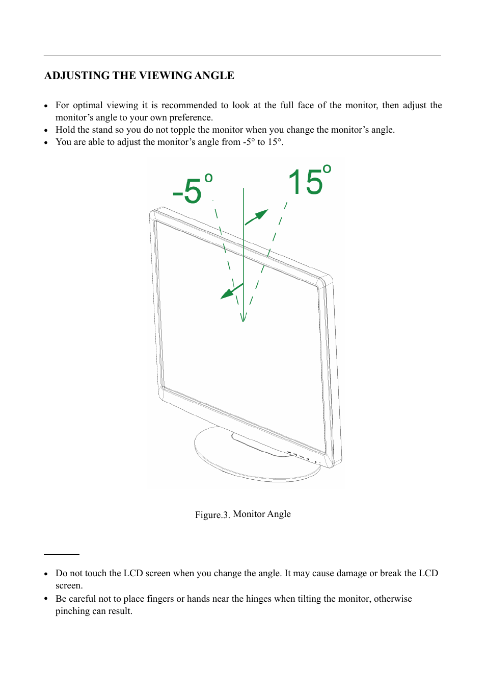 Adjusting the viewing angle | Hanns.G HSG 1070 User Manual | Page 10 / 22