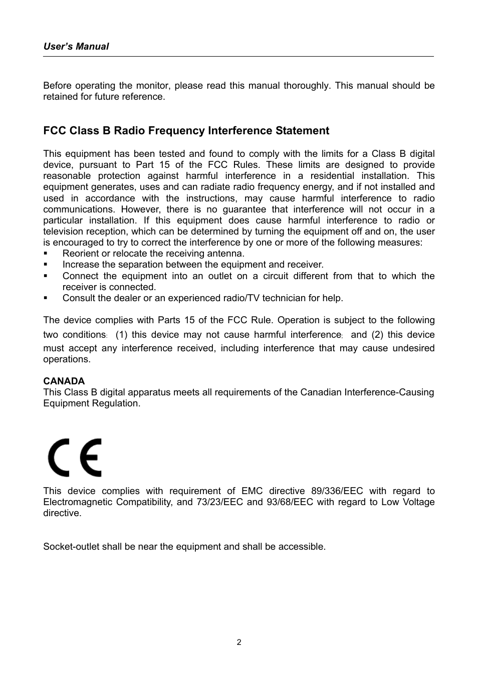 Hanns.G TFT LCD Monitor User Manual | Page 2 / 22