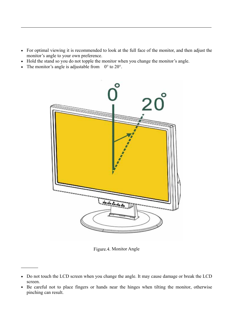 Adjusting the viewing angle | Hanns.G HB175A User Manual | Page 11 / 22