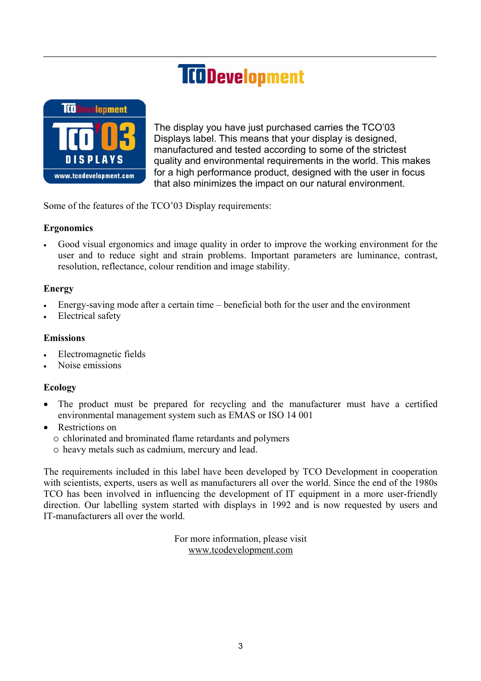 Hanns.G HW191 User Manual | Page 3 / 20